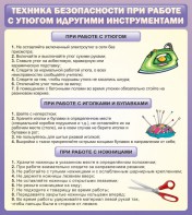 Стенд "Техника безопасности при работе с утюгом" - fgospostavki.ru - Вологда