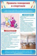 Стенд "Правила поведения в спортзале №1" - fgospostavki.ru - Вологда